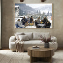 Aether Collection Drinks At Gstaad by Slim Aarons - 72X48 White Oak