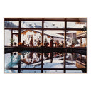 Verity by Slim Aarons - Gasthof Post Pool - 48X32 White Oak