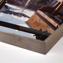 Verity by Slim Aarons - Gasthof Post Pool - 36X24 Rustic Walnut