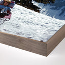 Alpine Elegance Lounging In Gstaad by Slim Aarons - 48X32 Rustic Walnut