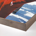 Aurelian Snowmass Village by Slim Aarons - 36X24 Rustic Walnut