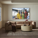 Aurelian Snowmass Village by Slim Aarons - 72X48 Rustic Walnut