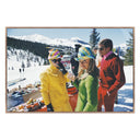 Aurelian Snowmass Village by Slim Aarons - 72X48 Rustic Walnut