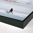 Iconic Skiing In Seefeld by Slim Aarons - 48X32 Black Maple