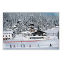 Iconic Skiing In Seefeld by Slim Aarons - 36X24 White Maple