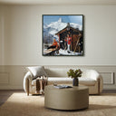 Prestige Chalet Costi by Slim Aarons - 48X48 Black Maple