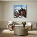 Prestige Chalet Costi by Slim Aarons - 48X48 Rustic Walnut