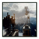 Artistry Luxe Alpine Skiing by Slim Aarons - 48X48 Black Maple