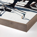 Verve Art Verbier Skiers by Slim Aarons - 48X48 Rustic Walnut