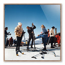 Verve Art Verbier Skiers by Slim Aarons - 24XX4 Rustic Walnut
