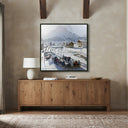 Aurelia Lech Ice Bar by Slim Aarons - 48X48 Black Maple