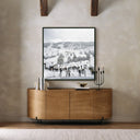 LuxeVista Skiing In Vail by Slim Aarons - 48X48 Black Maple