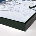 Alpine Adventure Zermatt Skiing II by Slim Aarons - 32X48 Black Maple