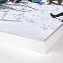 Alpine Adventure Zermatt Skiing II by Slim Aarons - 48X72 White Maple