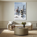 Aetherial On The Slopes Of Sugarbush by Slim Aarons - 48X72 White Maple