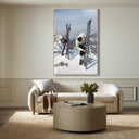 Aetherial On The Slopes Of Sugarbush by Slim Aarons - 48X72 White Oak