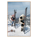 Aetherial On The Slopes Of Sugarbush by Slim Aarons - 48X72 White Oak