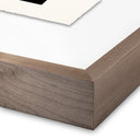 Aetherial Woodblock Floral II by Roseanne Kenny - 12X18 Rustic Walnut