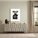 Opulent Woodblock Floral III by Roseanne Kenny - 30X40 White Maple