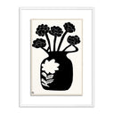 Luxe Artistry Woodblock Floral IV by Roseanne Kenny - 30X40 White Maple