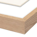 Luxe Artistry Woodblock Floral IV by Roseanne Kenny - 30X40 White Oak