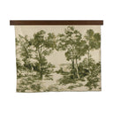 Artistic Toile Tapestry - Red Brown Oak Toile Moss