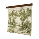 Artistic Toile Tapestry - Red Brown Oak Toile Moss