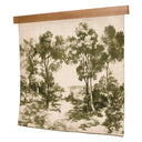 Artistic Toile Tapestry - Light Oak Toile Moss