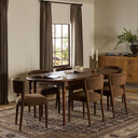 Aventine Harper Oval Extension Dining Table - Toasted Walnut