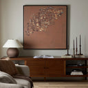 Veritas Copper Graffiti by Jamie Beckwith - 48X48