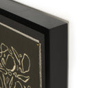 Chic Cream On Black Glimmer by Laurel-Dawn Latshaw - 24X18