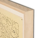 Noir Glimmer Black On Cream Glimmer by Laurel-Dawn Latshaw - 36X48