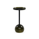 Opal Viola Accent Table - Moss Cast Glass