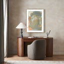 Aetherial Hints Of Gladness by Kristen Abbott - 30X40 Rustic Walnut