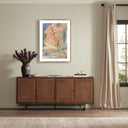 Soulful Expressions Uninhibited and Adored by Kristen Abbott - 30X40 Rustic Walnut