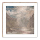 LuxeArt Alps by Dan Hobday - 40X40 Rustic Walnut