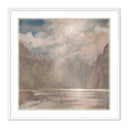 LuxeArt Alps by Dan Hobday - 40X40 White Maple