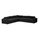 Verano Grant 3 Piece Sectional With Arms - 134 Crypton Henry Charcoal