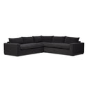 Verano Grant 3 Piece Sectional With Arms - 114 Crypton Henry Charcoal