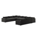 Aveline Grant 5 Piece Sectional With Arms - 174 Crypton Henry Charcoal
