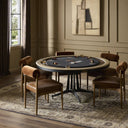 Luxe District Eight Poker Table - Smoked Oak