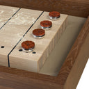 Luxe District Eight Large Shuffleboard Table - Smoked Oak