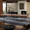 Luxe District Eight Large Shuffleboard Table - Smoked Oak