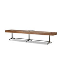 Luxe District Eight Large Shuffleboard Table - Smoked Oak
