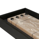 Luxe District Eight Large Shuffleboard Table - Ebonized Oak