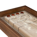 Luxe Living District Eight Small Shuffleboard Table - Smoked Oak