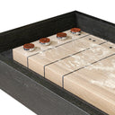 Luxe Living District Eight Small Shuffleboard Table - Ebonized Oak