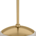 Chic Marbled Globe 300 Pendant - Burnished Brass