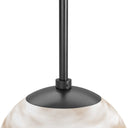 Modern Marbled Globe 200 Pendant - Black Gunmetal