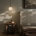 Modern Marbled Globe 200 Pendant - Black Gunmetal